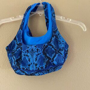 LULULEMON BLUE/BLACK BRA SZ 6
